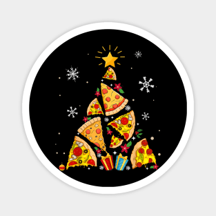 Funny Pizza Christmas Tree Magnet